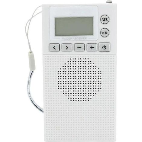 Mini radio FM de poche à piles, récepteur avec haut-parleur intégré, haute sensibilité et prise casque 3,5 mm, 64-108 MHz (1/5)