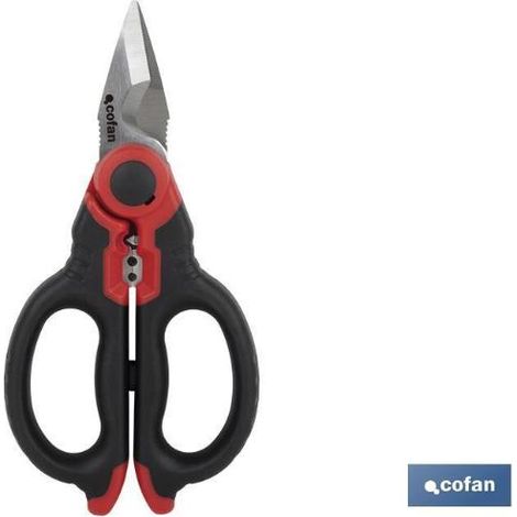 COFAN tijeras electricista profesional 160mm (pelacables/crimpar) (1/7)