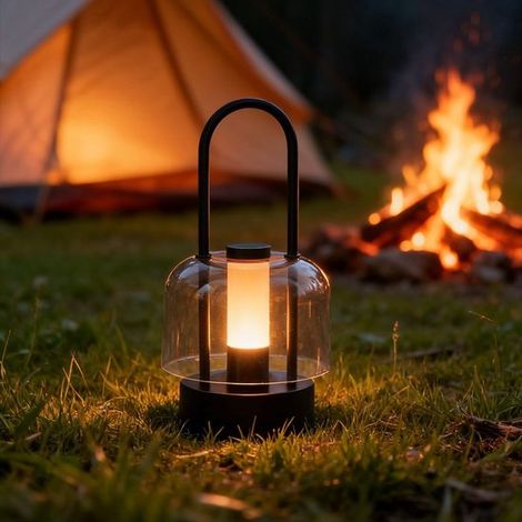 Lampada da scrivania ricaricabile, luce notturna portatile, lampada di alta qualità per camera da letto, uso esterno e campeggio, lampada decorativa, luce notturna (1/5)