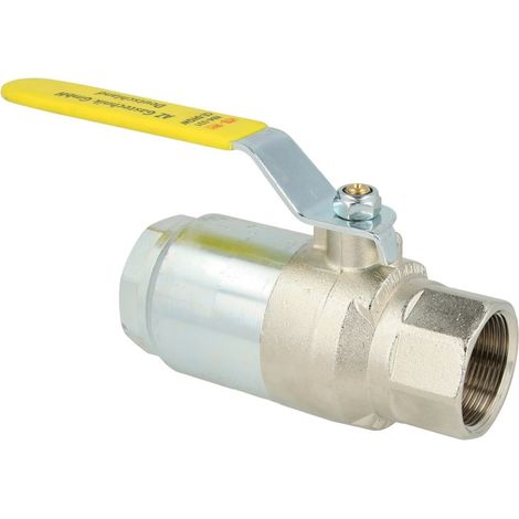 Robinet à bille, gaz, 1 1/2’’, avec vanne de sécurité thermo-déclenchante