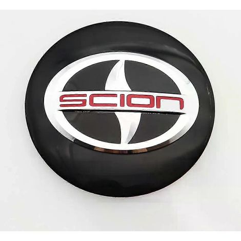 4 Stück 60 mm Scion Logo Radnabenkappen Felgen-Nachrüstung Emblem Staubschutzabdeckungen Dekoration Emblem Autozubehör