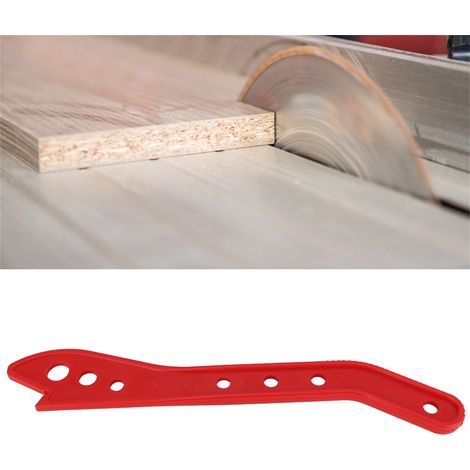 Bâton de poussée de sécurité rouge pour scie à bois, travail de menuiserie et défonceuse (1/5)
