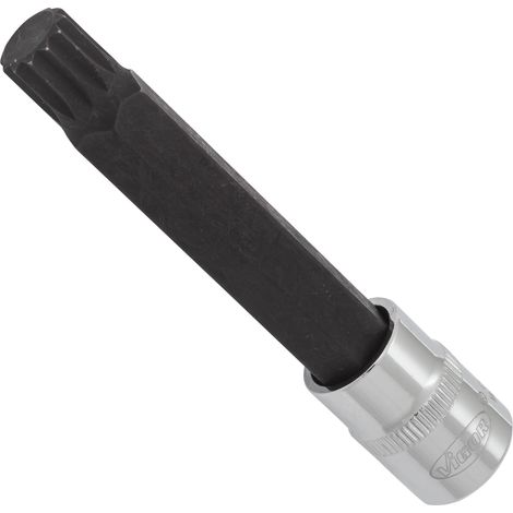 Schraubendrehereinsatz ∙ V6119 ∙ 3/8 Zoll (10 mm) Vierkant hohl ∙ Innen Vielzahn Profil XZN ∙ SW M12 (1/2)