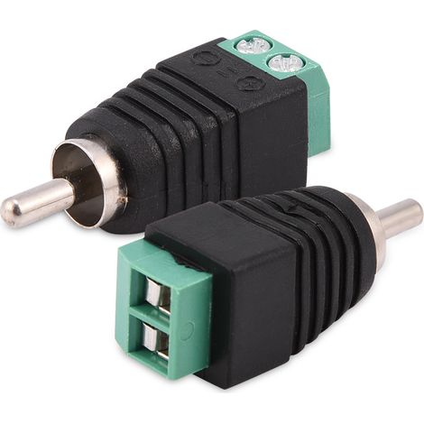 15 adaptateurs RCA mâle vers borne à vis AV pour audio/vidéo