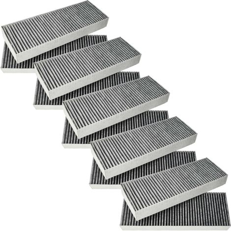 vhbw 10x Aktivkohlefilter kompatibel mit Bora BIU series, GP4 Dunstabzugshaube - 34 x 12,2 x 4,25 cm