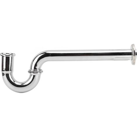 Ablaufrohr aus Messing, silberfarben und alterungsbeständig, passend für Waschbecken, G1-1/4 Zoll-Ersatzteil (1/5)