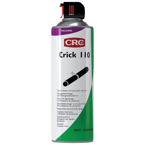 Nettoyant CRC Crick 110 Aérosol 500ml ( Prix pour 1 ) A base de solvants pour la préparation des surfaces à contrôler. Séchage rapide. Multipositions. Propulsé au CO2. (1/4)