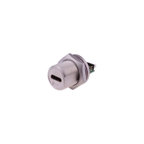 Connecteur USB type C 3.1 USB-C Femelle RS PRO ports, Montage panneau, Droit ( Prix pour 1 )