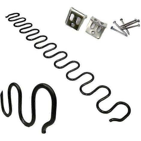 ressorts de remplacement en metal tres elastique pour canapes et chaises ressorts plats pratiques longueur 45 cm (1/5)