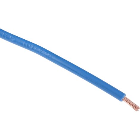 Fil électrique RS PRO 2491X, 30 1,5 mm² 15 AWG Non blindé, 750 V, PVC Bleu, 100m ( Prix pour Bobine de 100 Mètres )