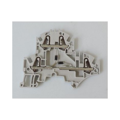 Bornier à montage sur rail DIN 4 Voies 26 AWG 12 AWG 2.5mm² ABB 1SNK705219R0000 (1/2)