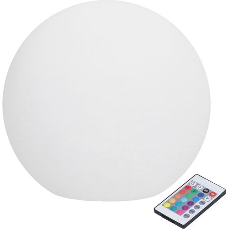 Lampe ronde LED RGBW, télécommande 24 touches, 16 couleurs, intensité variable, 4 modes, lampe boule multifonction pour la maison
