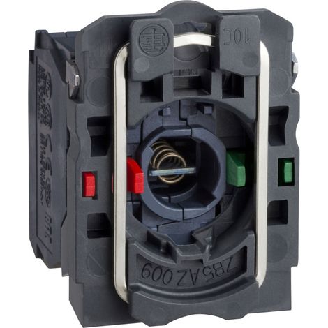 Harmony XB5 - corps bouton poussoir lumineux BA9s - 1O+1F - 250V max - vis étr - ZB5AW065 (1/4)