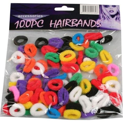 lot de 100 petit mini chouchou,élastique pour cheveux