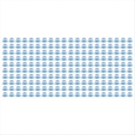 Dichtungsring für Wasserhähne, Rohrdichtung, transparent blau, Packung mit 100 Stück (1/5)