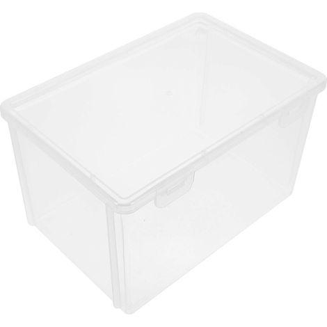 Brotdose für Zuhause, Brotkasten aus Kunststoff, staubdichte Kuchenbox, Brotdose für den Kühlschrank – 21,3 x 14,7 x 12,7 cm – Transparent (1/4)