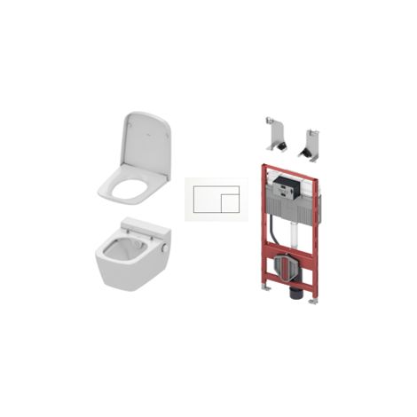 TECE One Paket Wand-Dusch-WC Duschfunktion WC-Sitz 2-Mengen-Betätigungsplatte (1/5)