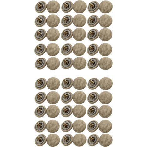 60 Pièces Voiture Plafond Tissu Vis de Fixation Toit de Voiture Boucle Fixe Snap Rivets Retenue Beige (1/2)