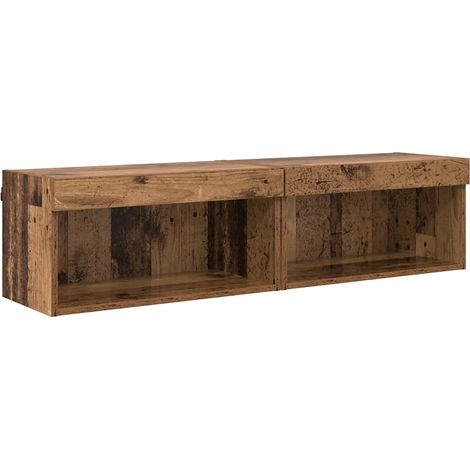 Maison Exclusive - TV-Schrankset 2 pcs Altholz 60 x 30 x 30 cm Ho