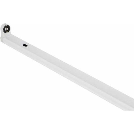 Regleta batten 1xg13 t8 led 120cm l.121xan.3,5xal.4,5cm blanco