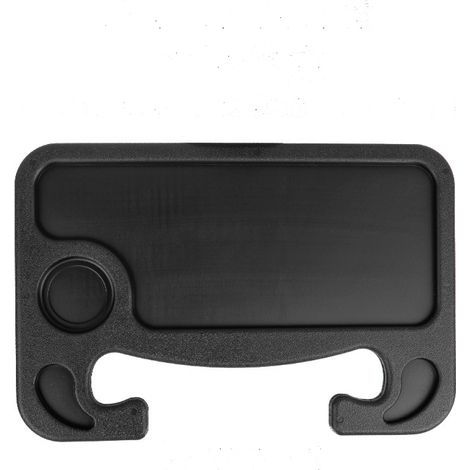 Table de volant Gfdg, table de volant multifonctionnelle, plateau de rangement pour ordinateur portable, table de volant portable, pour ordinateur portable, boissons, nourriture, carnets (A) (1/5)