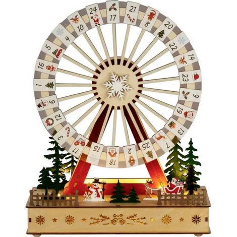 Konstsmide 3249-100 Silhouette à LED calendrier de l'Avent blanc chaud LED naturel (1/4)