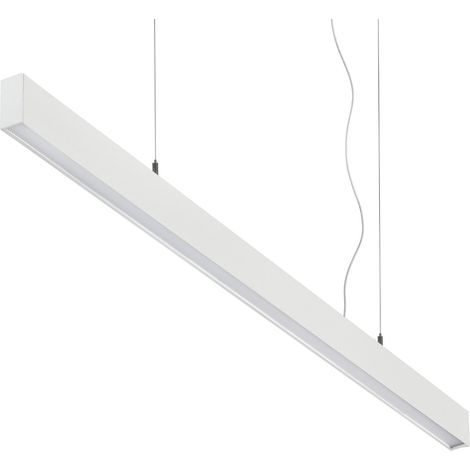 Ideal Lux Sospensione Collezione OFFICE 1 luce LED integrato bianco alluminio