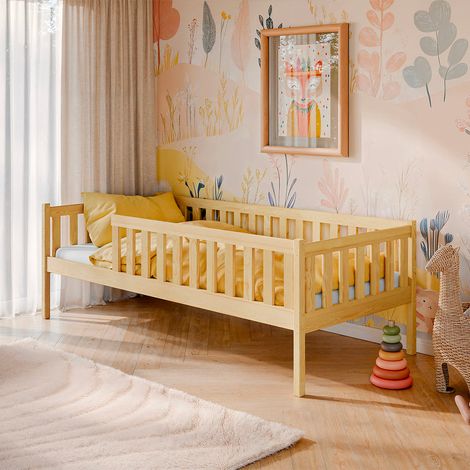 Letto 90x190 rete a doghe inclusa Antoine Legno (1/3)