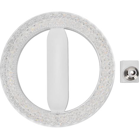 GARRYFIZH ‌Ampoule LED ronde E27‌ 24W ‌3 températures couleur‌ cristal éco énergie pour plafonnier lustre