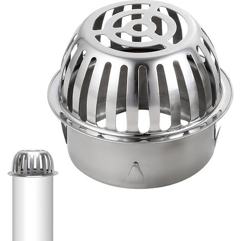 QAZQA 110 mm Filtres de Gouttière en 304 Ø Acier Inoxydable Protection de gouttière Empêcher tuyaux de toit, feuilles, pollution de mousse Aide à un Drainage Facile (1/5)
