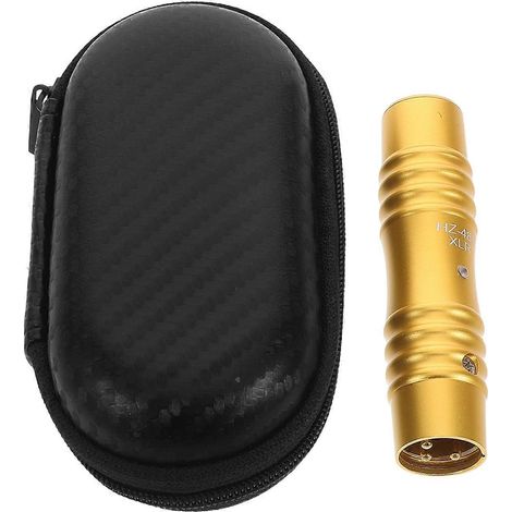 Adaptateur pour microphone audio avec prise XLR 3 broches, adapté aux podcasts, en plastique, améliore le signal du microphone, 1 exemplaire. (1/5)