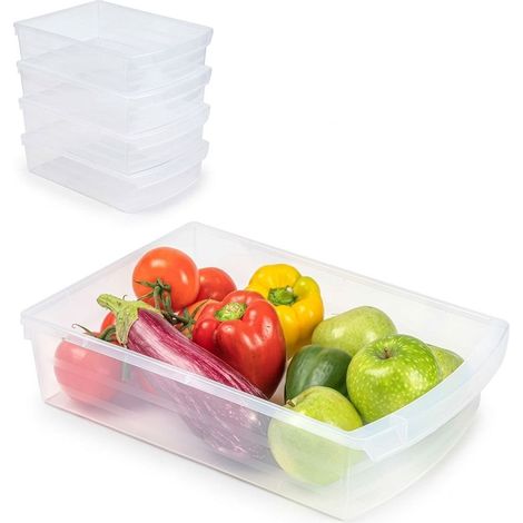 Set 4 Cassetti Frigo / Contenitori Salvaspazio Hemax (1/4)
