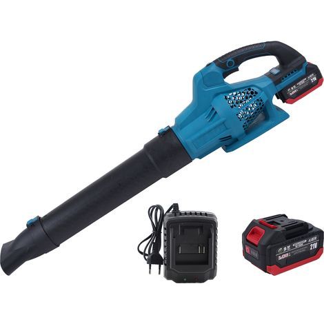 Cordless leaf blower with 2 x 4Ah batteries, 40m/s wind speed, 6 variable speed settings, lightweight leaf blower for blowing leaves and cleaning the yard (1/5)