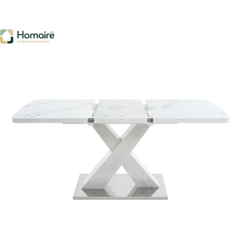 Esstisch, weiß, in Weiß 160 x 80 x 76,5 cm HOMAIRE (1/5)