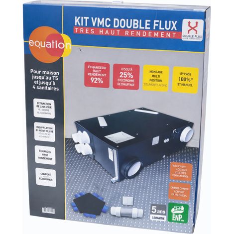 Kit VMC Double Flux EQUATION 2 Haut Rendement HR92 - 80130629 (1/2)