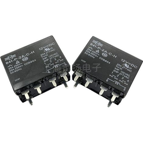 Matsukawa 841-P-2A-CH 12V DC 25A high-power relay, two normally open relays, new and original Taiwanese