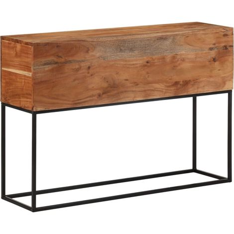 Konsolentisch 110x30x75 cm Massivholz Akazie und Eisen vidaXL