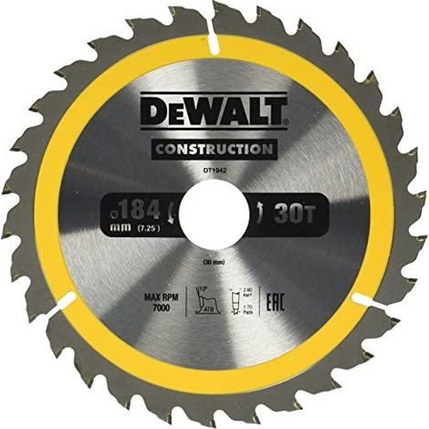 DeWALT DT1942-QZ Kreissägeblatt de 1 Stück(e)