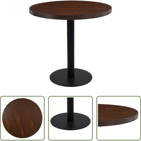 Bistrotisch Dunkelbraun - Bistrotisch Dunkelbraun 80 cm MDF (1/5)