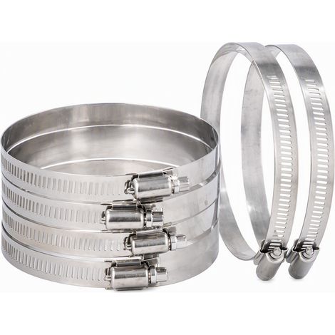 Collier de serrage en acier inoxydable 304, droit tout en acier, 21-38 mm, pour atelier et camping-car (1/4)