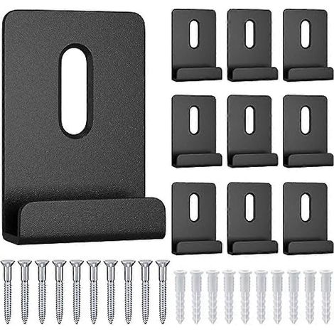 Kit de 10 clips de fixation métalliques pour miroirs à large canal, grands clips de maintien robustes pour miroirs (1/5)