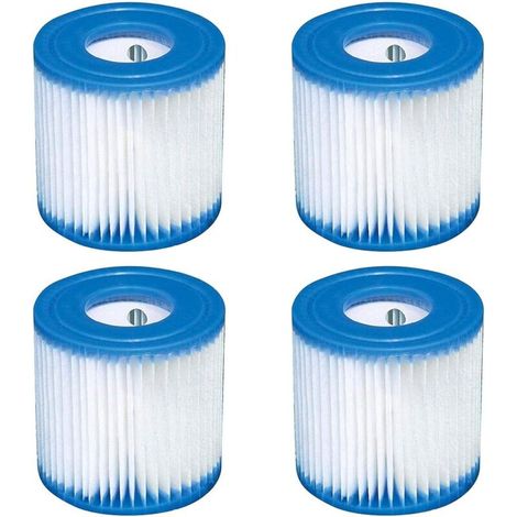 Cartucce filtro di ricambio tipo H per piscine Intex, codice 29007E (4 filtri)