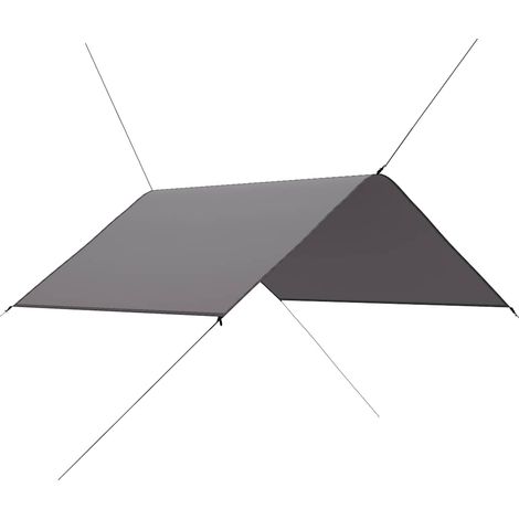 vidaXL Lona de exterior gris 3x2,85 m (1/2)