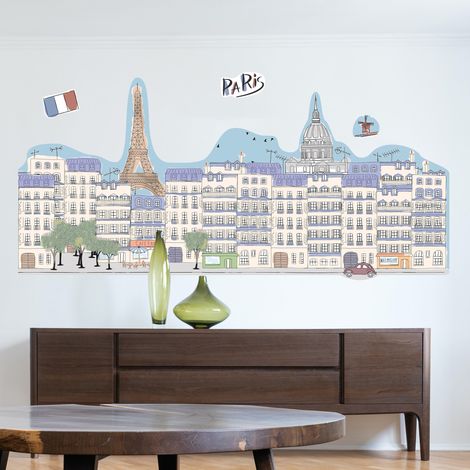 Grand Décor Panoramique Découpé, Grand papier peint découpé, Paris, France (1/5)