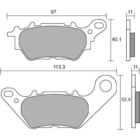 Plaquette metal fritte R90