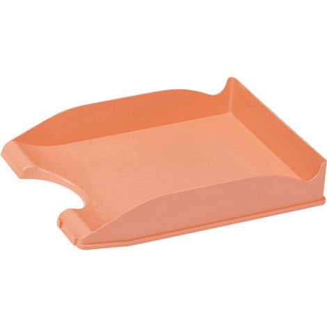Bandeja escritorio organizador documentos plastico Naranja (1/3)