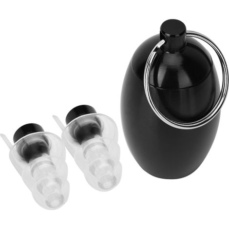 Ortviai Bouchons d'oreilles musicaux haute fidélité YE-4 noir - Réduction de bruit 27 dB, gel de silice liquide (1/3)