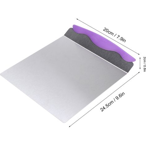 Plateau de transfert à gâteaux et pizzas en acier inoxydable, pelle à pâtisserie, outil de cuisson (1/5)