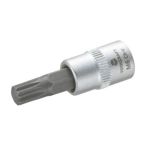 DOUILLE 6,3 MM (1/4'') AVEC XZN TOOLCRAFT 816075 1/4'' (6.3 MM) 6 MM LONGUEUR 37 MM (1/2)