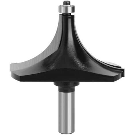 14302 Fraise à arrondir Carbure, Queue (S) 12.7 mm, Diamètre (D) 88.9 mm, avec roulement